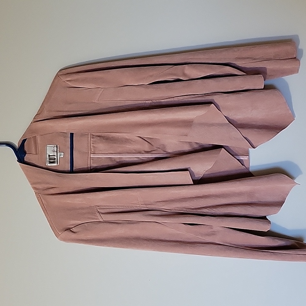 Pink sued coat